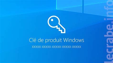 Windows récupérer clé activation